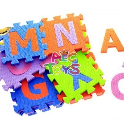 จิ๊กซอว์โฟม ตัวอักษร A-Z ขนาด 15x15 ซม.