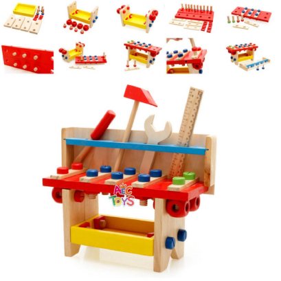 โต๊ช่างไม้ ฝึกขันน็อต (ไม้)