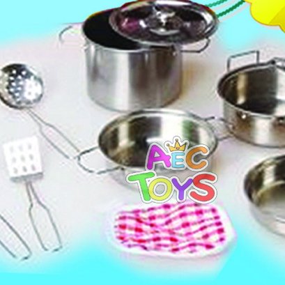 เครื่องครัวสแตนเลสสตีล (โลหะปลอดสนิม) 10 ชิ้น