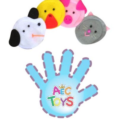 ชุดหุ่นนิ้วมือสัตว์เลี้ยง