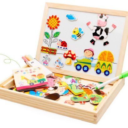 กล่องกระดานแม่เหล็กไวท์บอร์ดสร้างจินตนาการ ชุดฟาร์มหรรษา 60 ชิ้น