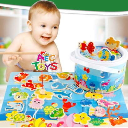 เกมจิ๊กซอว์ตกปลาและสัตว์น้ำ 20 ชนิด