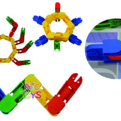 ตัวต่อข้อพับหลากสี