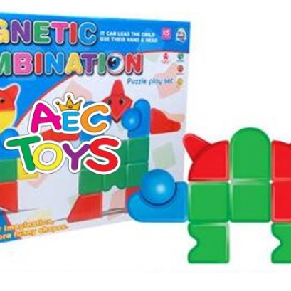 บล็อกตัวต่อแม่เหล็กไดโนเสาร์ซุปเปอร์ พลาสติก