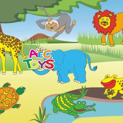 ภาพฉลุบล็อกนูน สัตว์ป่าน่ารู้