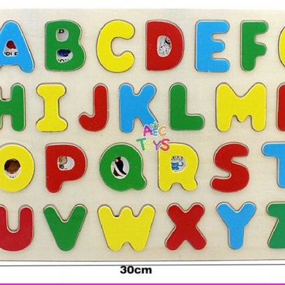 กระดานฉลุ  A-Z ไม้ 