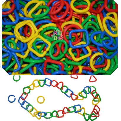 ตัวต่อห่วงโซ่เรขา หลากสี