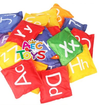 ถุงถั่วฝึกกล้ามเนื้อมือ  A-Z ตัวพิมพ์ใหญ่ พิมพ์เล็ก