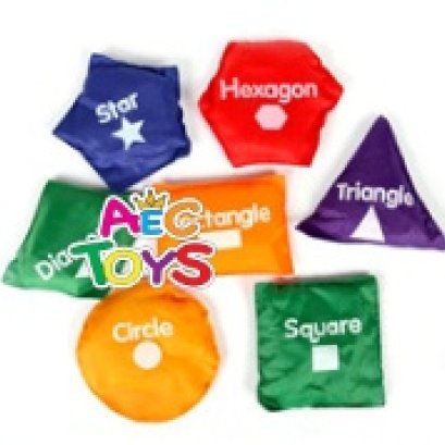 ถุงถั่วฝึกกล้ามเนื้อมือ รูปทรงเรขา พร้อมคำอ่าน