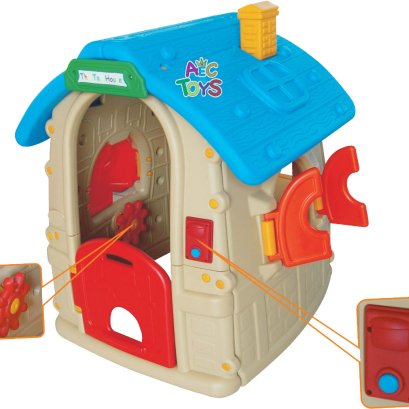 บ้านปล่องไฟแสนสุข  พลาสติก 119*112*150 ซม.