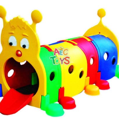 อุโมงค์หนอนน้อยแสนเพลิน พลาสติก 99*200*100 ซม.