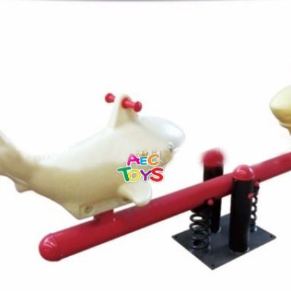 ไม้กระดกสปริง ฉลามขาว 2 ที่นั่ง