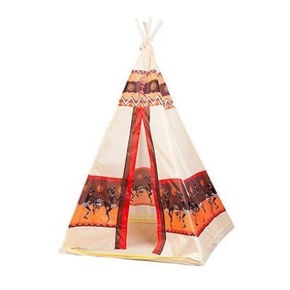 เต้นท์ทรงปิระมิดพิมพ์ลวดลาย กระโจมอินเดียนแดง  98x98x140 ซม.
