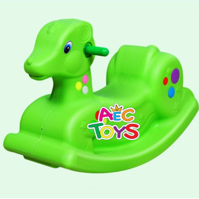 กวางน้อยโยกเยกทนทาน พลาสติกแบบหนาหล่อขึ้นรูปชิ้นเดียวไม่มีรอยต่อ