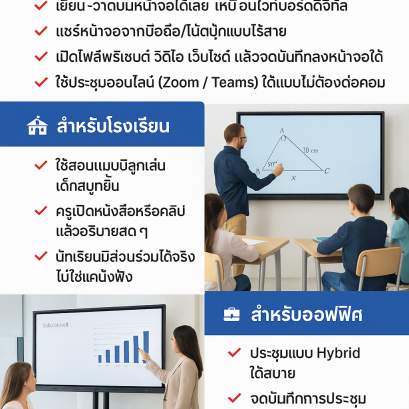 จอ Interactive Board คืออะไร? ใช้ทำอะไรได้บ้าง?