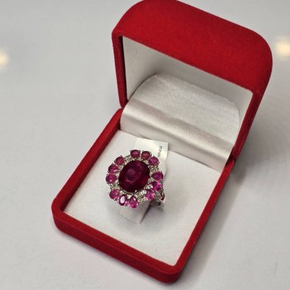 แหวนพลอยแท้ทับทิม