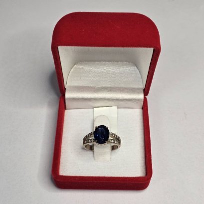 แหวนพลอยแท้ไพลินดิบ