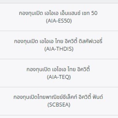 เปรียบเทียบผลตอบแทน กองทุนรวมตราสารทุน ในกรมธรรม์ควบการลงทุน AIA Unit Linked