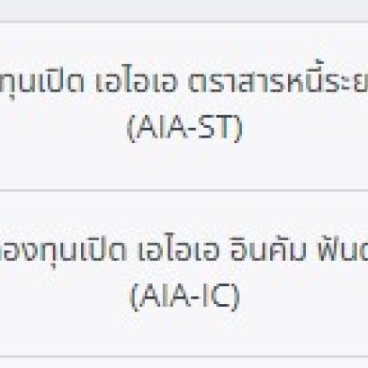 เปรียบเทียบผลตอบแทน กองทุนรวมตราสารหนี้ ในกรมธรรม์ควบการลงทุน AIA Unit Linked