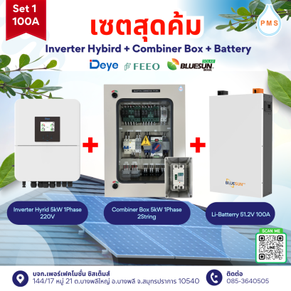 Complate Sets Inverter+Combiner+Battery