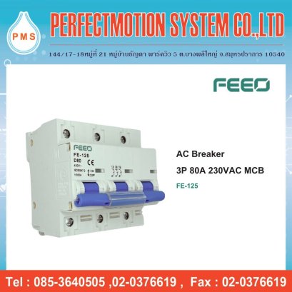 AC Breaker 3P 80A 400VAC MCB ( FE-125 )