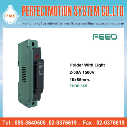 HOLDER WITH LED LIGHT 2-50A 1500VDC (FHDS-35B)