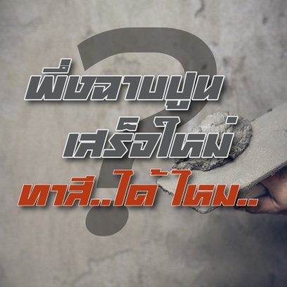 พึ่งฉาบปูนเสร็จทาสีได้ไหม?