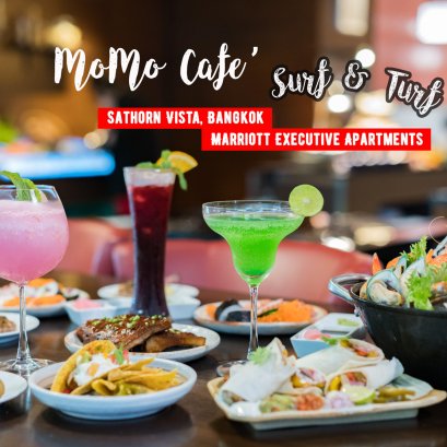 MoMo Cafe' กับโปรโมชั่นสุดฟิน Surf & Truf บุฟเฟ่ต์อร่อย อาหารดีย่านสาธร