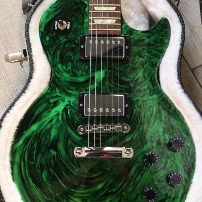 Gibson Lespaul Studio Anniversary Nashville Flood Green Swirl 2011 (3.5kg)