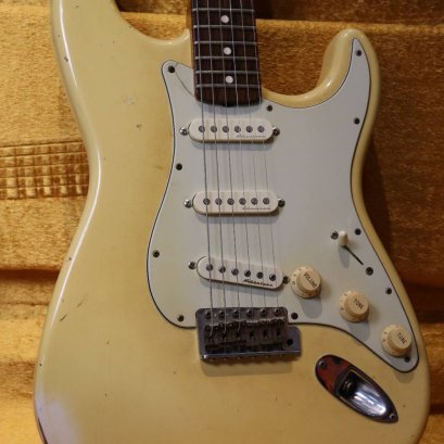Fender Custom shop'60 Relic Cunetto 1996 Birdeyes Neck Vintage White (3.7kg)