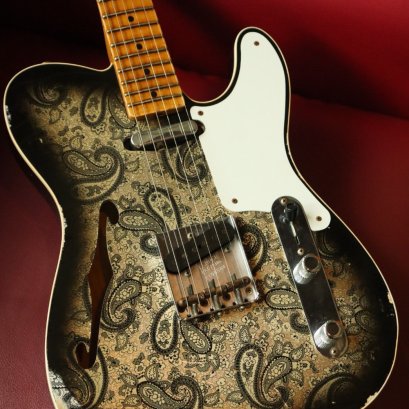 Fender Custom Shop Ltd Esquire Thinline Custom Relic 2020 Aged Black Paisley (2.6kg)