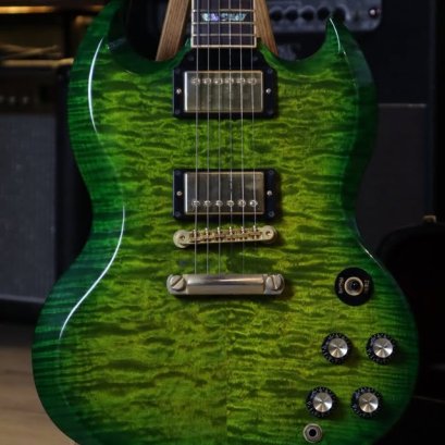 Gibson Custom shop SG Elegant Quilt Top Iguanaburst 2009 (3.0kg)