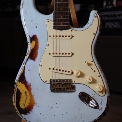 Fender Custom shop'61 Heavy Relic Sonic blue Over sunburst 2024 (3.4kg)