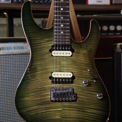 Suhr Moden Custom Faded Trans Green Burst 2015 (3.4kg)