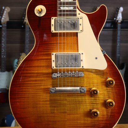 Gibson Lespaul Pre Historic’59 Sunburst Flame Top 1986 Pu Tim shaw (4.0kg)