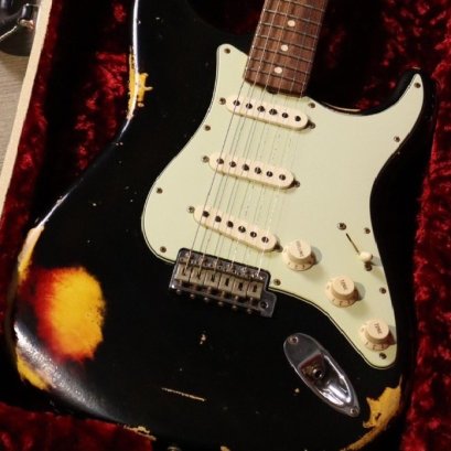 Fender Custom shop 1960 Relic Black over Sunburst Limited NAMM 2014 (3.3kg)