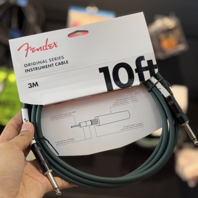 Fender Original Series Straight to Straight Instrument Cable 10 ft. Sherwood Green