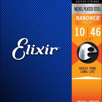 Elixir Electric Nickel Plated Steel Nanoweb Coating Light 10-46
