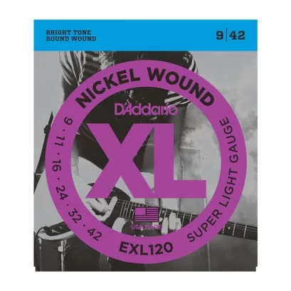 D’Addario EXL120 Nickel Wound Super Light 09-42