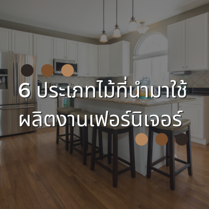 6 ประเภทไม้ที่นำมาใช้ผลิตงานเฟอร์นิเจอร์