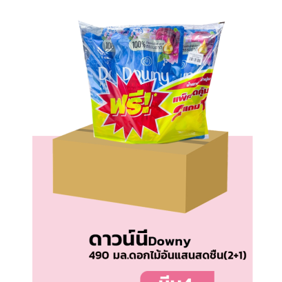 ดาวน์นี่ปรับผ้า(เติม)490มล.ดอกไม้อันแสนสดชื่น(P2+1)