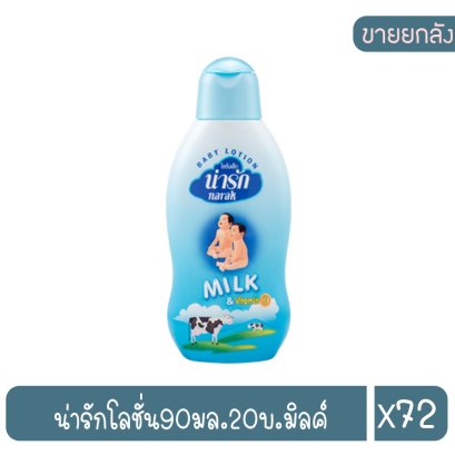 น่ารักโลชั่น90มล.20บ.มิลค์