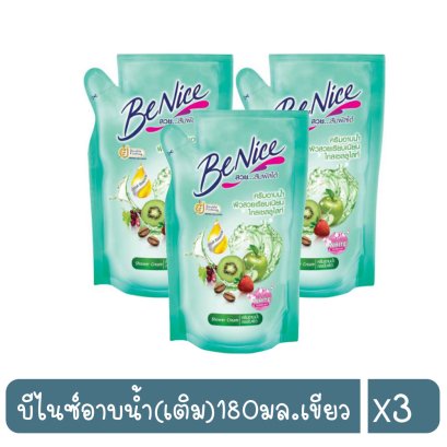 บีไนซ์อาบน้ำ(เติม)180มล.เขียว