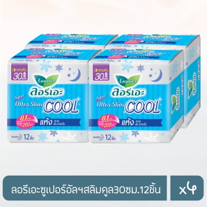 ลอรีเอะซูเปอร์อัลฯสลิมคูล30ซม.12ชิ้น