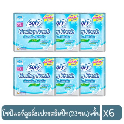 โซฟีแอร์คูลลิ่งเฟรชสลิมปีก(23ซม.)4ชิ้น