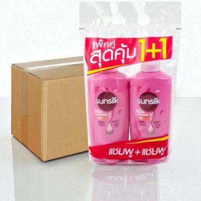 ซันซิลแชมพู+แชมพู 475มล.สีชมพู ยกลัง