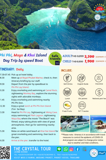 Phi Phi, Maya &amp; Khai by speed Boat