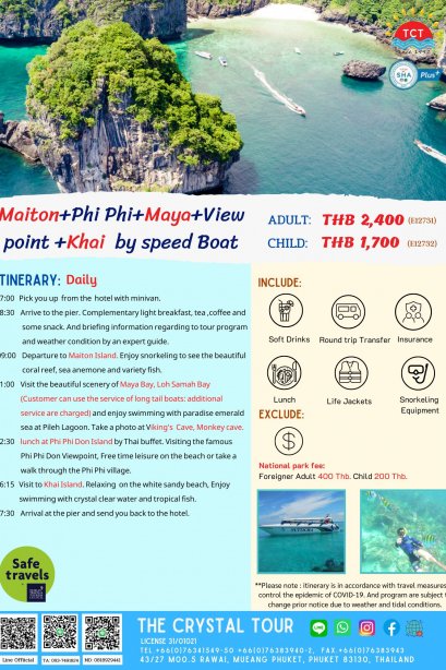 Maiton+Phi Phi+Maya+View point +Khai  by speed Boat