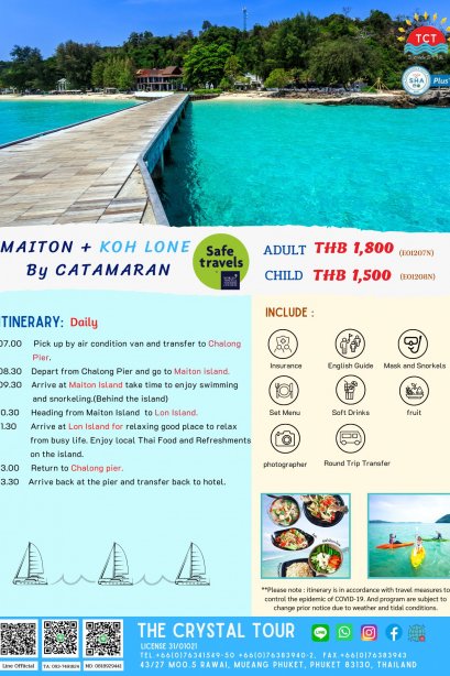 MAITON + KOH LONE  By CATAMARAN