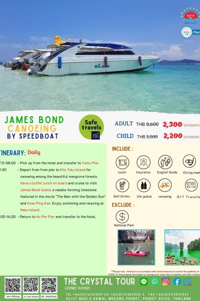 James Bond Canoeing  by Speedboat